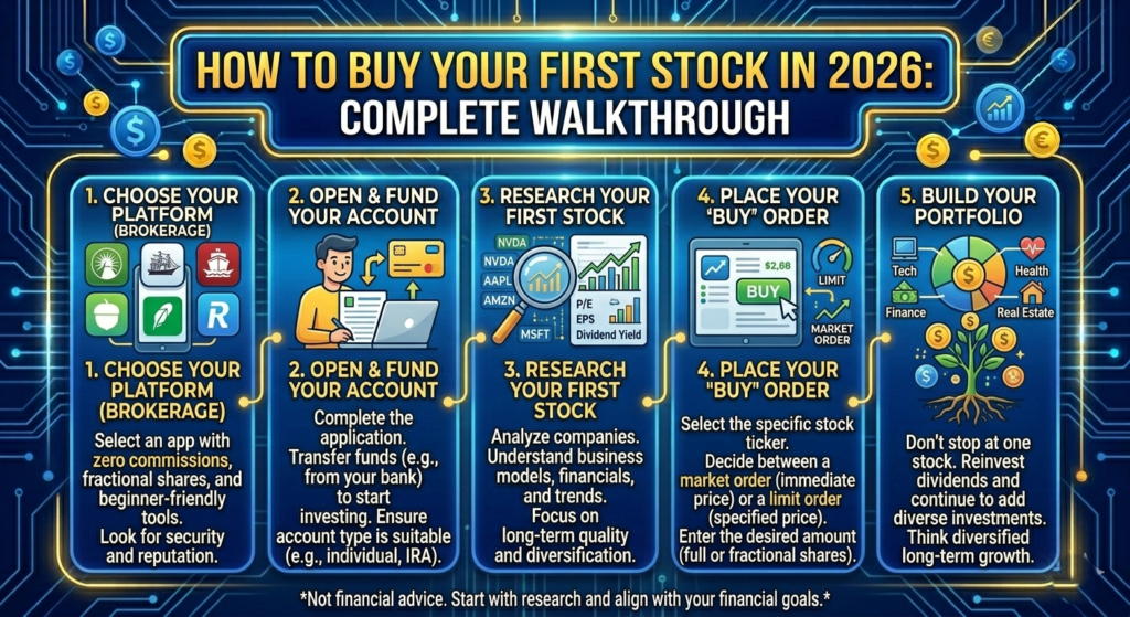 how to buy stocks in 2026 (Complete Walkthrough)